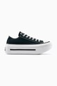 Converse sportcipő Chuck Taylor All Star Lift Double Stack platformos fekete A15490C
