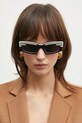 Fiorucci okulary przeciwsłoneczne Rectangular Wing czarny U01FPASU134AC03BK01