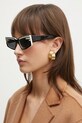 Fiorucci okulary przeciwsłoneczne Rectangular Wing U01FPASU134AC03BK01 czarny