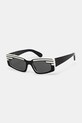 Fiorucci okulary przeciwsłoneczne Rectangular Wing jednolita czarny U01FPASU134AC03BK01