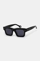 JW Anderson okulary przeciwsłoneczne Jwa02 Rectangle jednolita czarny EW0007.FA0426.999