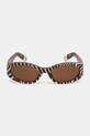 Jacquemus okulary przeciwsłoneczne OVALO JAC4C11SUN brązowy SS25