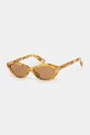 Jacquemus okulary przeciwsłoneczne BAMBINO nie beżowy JAC42C8SUN