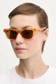 Jacquemus okulary przeciwsłoneczne CARRE JAC109C4SUN brązowy