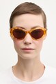 Jacquemus okulary przeciwsłoneczne ROND JAC107C5SUN brązowy