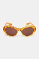 Jacquemus okulary przeciwsłoneczne ROND JAC107C5SUN brązowy SS25