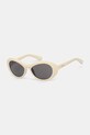 Jacquemus okulary przeciwsłoneczne ROND nie beżowy JAC107C2SUN