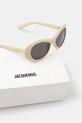 Jacquemus okulary przeciwsłoneczne ROND beżowy JAC107C2SUN