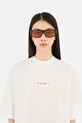 Marni okulary przeciwsłoneczne Uailus EYMRN00101.002.D28 brązowy SS25