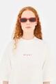 Marni okulary przeciwsłoneczne Zokoa EYMRN00099.002.Y5U czerwony SS25