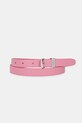 Tommy Jeans curea de piele roz AW0AW17000