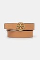 Tory Burch curea de piele cu doua fete Miller alb 138935.139