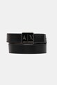 Armani Exchange pasek dwustronny imitacja skóry licowej czarny XW000302.AF12038
