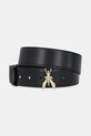 Patrizia Pepe curea de piele Planet friendly negru 8W0051.L048