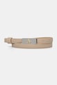 Δερμάτινη ζώνη Patrizia Pepe Planet friendly μπεζ 8W0055.L048