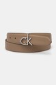 Кожаный ремень Calvin Klein бежевый K60K613073