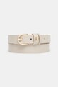 Kožený pásek Tommy Hilfiger béžová AW0AW16836