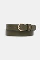 Kožený pásek Tommy Hilfiger zelená AW0AW16836