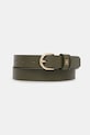 Kožený pásek Tommy Hilfiger zelená AW0AW16836