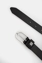 Usnjen pas HUGO 50536866 črna SS25
