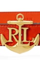 Kožený pásek Lauren Ralph Lauren 412957004 oranžová SS25
