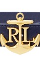 Kožený pásek Lauren Ralph Lauren 412957004 námořnická modř SS25