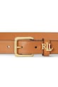 Lauren Ralph Lauren pasek skórzany 412968763 brązowy AW25