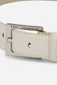Accesorii Karl Lagerfeld curea de piele A1W33147 alb