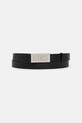Δερμάτινη ζώνη MM6 Maison Margiela μαύρο SA6TP0010.P7258