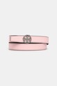 Tory Burch curea de piele cu două fețe Miller Smooth Reversible Planet friendly roz 159072.650