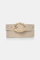 Kožený opasok Tommy Hilfiger béžová AW0AW17251