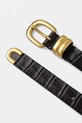 By Malene Birger cintura in pelle ZOILO 103381 nero SS25