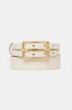 Elisabetta Franchi cintura pelle fiore beige CT32S52E2