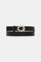Guess pasek skórzany PUFFY czarny BW9233.P5215