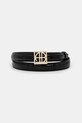 Kožený pásek Anine Bing Monogram Belt černá A.12.10461