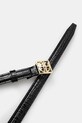 Kožený pásek Anine Bing Monogram Belt A.12.10461 černá SS25
