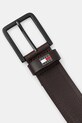 Tommy Jeans curea de piele AM0AM13291 maro SS25