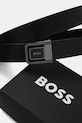 BOSS pasek skórzany dwustronny czarny 50543165