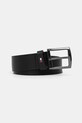 Tommy Hilfiger pasek skórzany czarny AM0AM13536