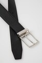 Шкіряний ремінь Bally MBB03Z чорний SS25
