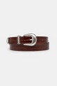 Kožený opasok Drôle de Monsieur La Ceinture Croco hnedá G.AC168.LH031.BN