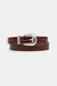 Drôle de Monsieur pasek skórzany La Ceinture Croco brązowy G.AC168.LH031.BN