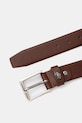 U.S. Polo Assn. pasek skórzany Michigan WIUQH2570MHA brązowy SS25
