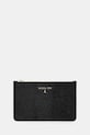 Kožená peněženka Patrizia Pepe nášivka černá 8Q0025.L137