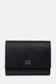 Гаманець Calvin Klein імітація лицьової шкіри чорний K60K612841