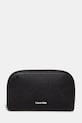 Гаманець Calvin Klein імітація лицьової шкіри чорний K60K612842
