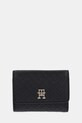 Peňaženka Tommy Hilfiger imitácia kože čierna AW0AW16919