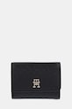 Кошелек Tommy Hilfiger имитация натуральной кожи чёрный AW0AW16919