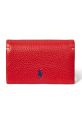Шкіряний гаманець Polo Ralph Lauren гладкий червоний 427949873