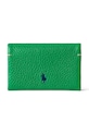 Polo Ralph Lauren portfel skórzany skóra licowa zielony 427949873